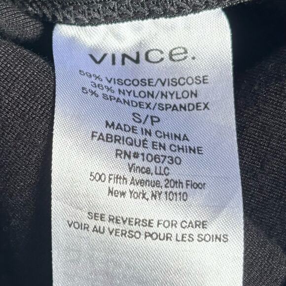 Vince black back seam pull on leggings ponte knit pants Size Small - Picture 4 of 5